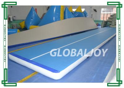 China Drop Stitch DWF Inflatable Tumble Track Gym Floor Mat For Training for sale