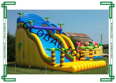 China Giant Colorful Inflatable Dry Slide , Inflatable Bouncer Slide For Kids for sale