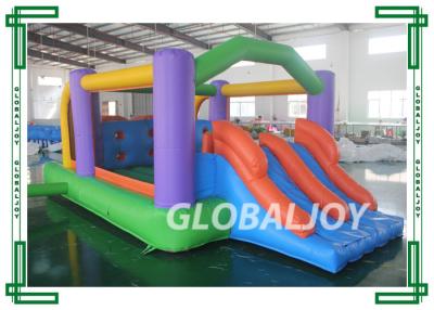 China PVC Tarpaulin Outdoor Mini Adorable Inflatable Bounce House With Slide for sale