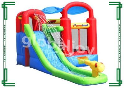 China Customized Inflatable Slide , Inflatable Bouncy Castle With Water Slides for sale