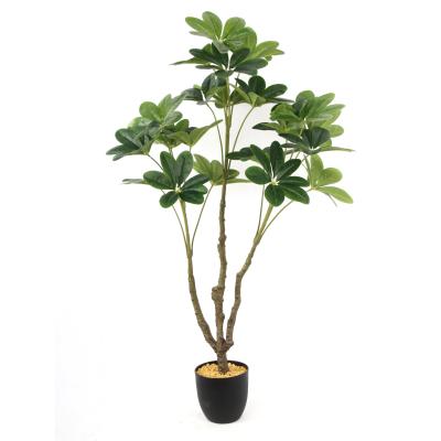 China Environmental Friendly Artificial Fortune Tree 117CM 21 Branches Bonsai Stand Real Touch Tree For Outdoor Home Decoration for sale