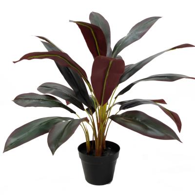 China New Design High Quality Environmental Friendly Plant Cordyline 21Leaves 65CM Artificial Tree Bonsai Decorative Plant For Home Indoor Outdoor for sale