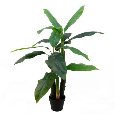 China Real Touch Environmentally Friendly Artificial Plant 100CM 15 Leaves Green Cordyline Tree Bonsai Plant Decorative For Outdoor Indoor Home for sale