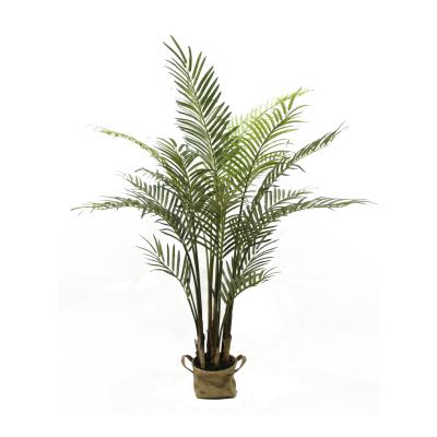 China Top Selling Environmentally Friendly Plant 150CM Areca Palm 18Leaves Artificial Bonsai Stand Real Touch Plants Decorative For Indoor Outdoor for sale