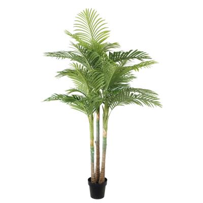 China Top Sales Environmentally Friendly Real Touch Artificial Plant 180CM 25 Leaves Areca Palm Bonsai Stand Plants for sale