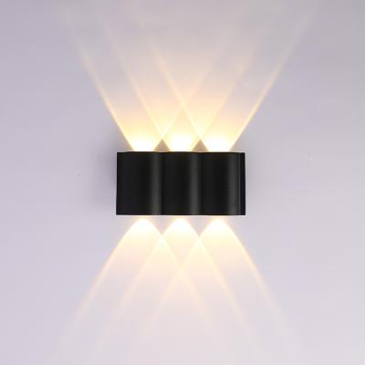 China Outdoor Modern Aluminum Led Wall Lamp Hallway Aisle Stairs Courtyard Led and Down Wall Lights Waterproof LED Lights for sale