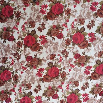 China Cheap Stylish Disheveled Floral Polyester Fabrics Online Sale Flannel Single Sided Printed Fabric Microfiber Tear-resistant for sale