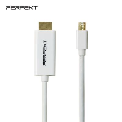 China Superior Construction Mini DisplayPort 1.4 to HDMI 2.0 Male to Male Cable for sale