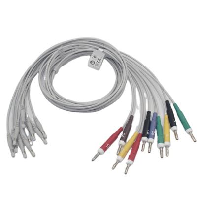 China 10Leads Electrocardiogram Welch compatible Allyn ECG 10leads cable with banana, AHA for sale