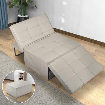 China OLX Modern Style Extended Sofa Bed With Storage Living Room Furniture Suede Fabric Sectional Sofas for sale