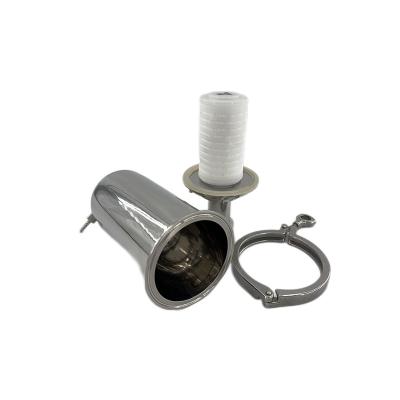 China Building Material Stores Profession Manufacture Sanitary Tri Clamp Stainless Steel Cheap Straight Filter for sale