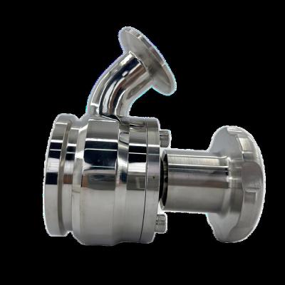 China Stainless Steel Sanitary Bottom Tank Food Food Grade Manual Diaphragm Valve for sale