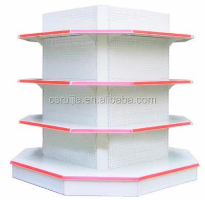 China Supermarket metal double sided gondola shelving disapaly for sale