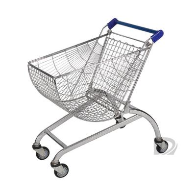 China America Supermarket Eco-friendly High Quality Style Customized Metal Shopping Trolley Cart for sale