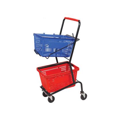 China Universal Eco-friendly Shopping Cart Style Large Retail Store Shopping Trolleys Supermarket Shopping Trolleys for sale