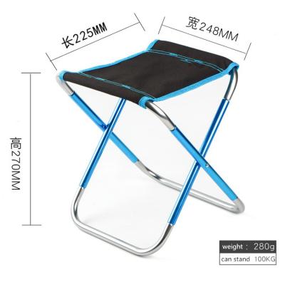 China Wholsale Mini Small Lightweight Portable Aluminum Outdoor Contract Furniture Camping Chair Waterproof Folding Stool for sale