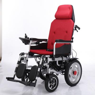 China Light Weight Folding Recumbent Electric Wheelchair For Handicapped for sale