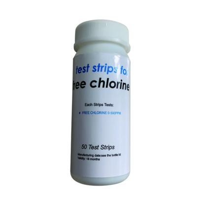 China 1 Way Plastic Water Test Strips For Free Chlorine for sale