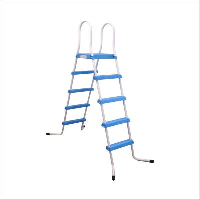 China For above ground pools classic style European standard popular 4 steps ladders with flat board suitable for above ground pools for sale