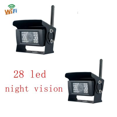 China WIFI Wireless Backup Camera 28 LED Lights For Truck Reversing System for sale