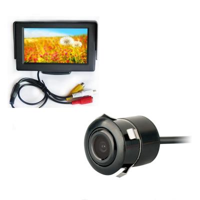 China 18.5mm Punch Car Rear View Camera 4.3 Inch Sunvisor Car Monitor for sale