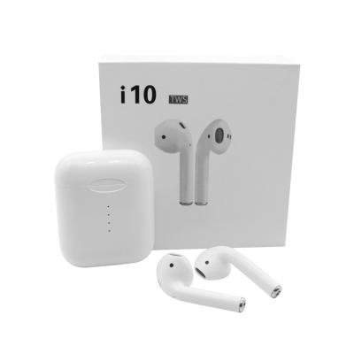 China original amazon best selling quality i10 ear pods tws earphone In-ear with wireless charger for sale