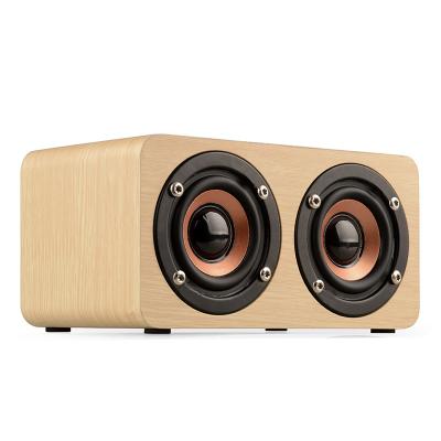 China Wireless Premium High Fidelity Wooden Cabinet Output 10W Peak Powerful Bass Bluetooth Subwoofer Home Wireless Wooden Speaker for sale