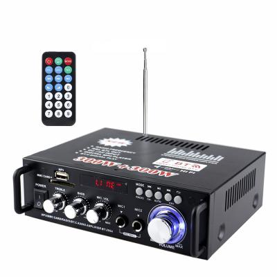 China 40W*2 High Power 12V/220V Multi Function FM Radio Karaoke 2.1 Stereo Bass Home Amplifier BT298A for sale