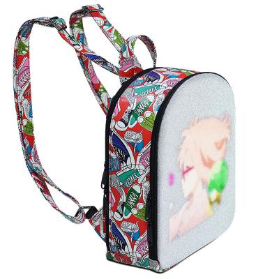 China With dynamic USB LED advertising light backpack, outdoor adventure backpack, computer backpack for sale