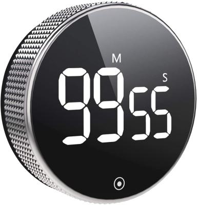 China Minimalist Magnetic LED Countdown Digital Kitchen Egg Timer with 3 Level Volume for Kids and Elderly for sale