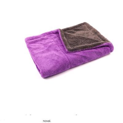 China 2022 New Microfiber Duo Twisted Loop And Microfiber Thick Car Drying Towel Coral Velvet Combined Detailing Polishing Towel for sale