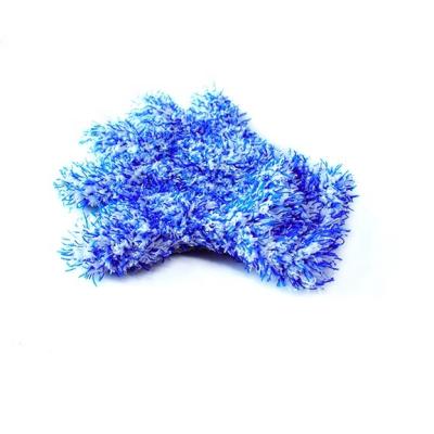 China 2021 92% Polyester New Style Customized Wholesale Private Label Five Finger Long Fiber Car Cleaning Glove Microfiber Plush Soft Car Wash Glove for sale