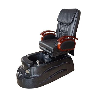 China Modern Luxury Black Foot Spa Technology Pedicure Manicure Chair Massage Beauty Nail Salon Leather Modern Luxury Furniture for sale