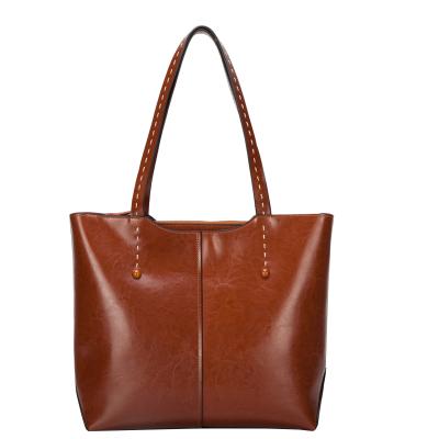 China Handmade Real Leather Handbag Genuine Leather Bag Soft Genuine Leather Bag Purse For Women for sale