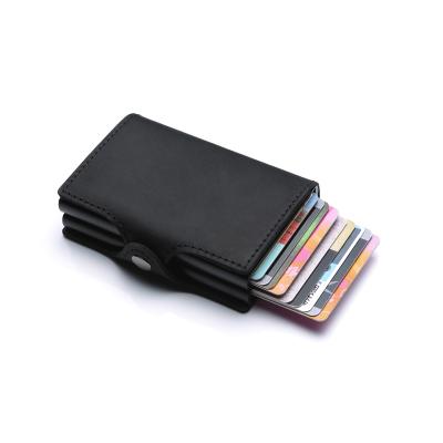 China Handmade promotional foil with credit card holder leather name card holder for sale