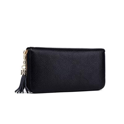 China Promotional RFID Fashion Women Wallet RFID Leather Card Wallet Purse For Men And Women for sale