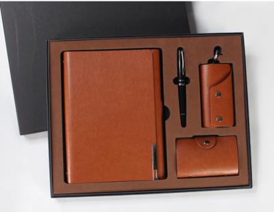 China Office Handmade Gift Set PU Notebook Gift Set For Men Office Stationery Gift Set for sale