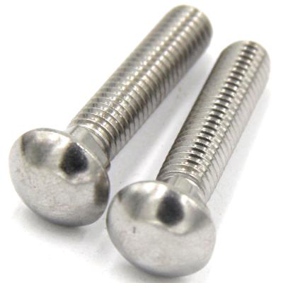 China Stainless Steel Small Full Head 304 Stainless Steel Flat Round Head Trolley Tooth Screw GB12 for sale