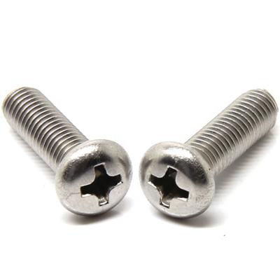 China DIN7985 Pan Stainless Steel Deck Screws Cross Recessed Pan Head Screws for sale