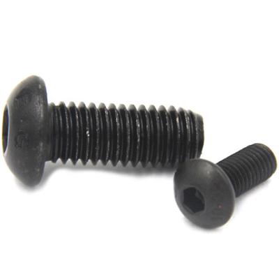 China Half Round Grade 10.9 BSW Alloy Steel Head Hex Socket Button Head Machine Screw for sale