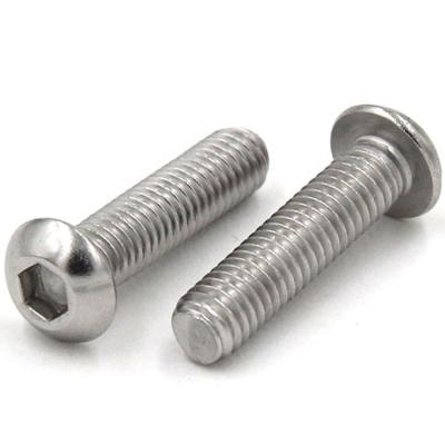 China ISO7380 pan hex socket button head screw m2 M2.5 M3 M4 M5 M6 stainless anti-theft bolt for sale