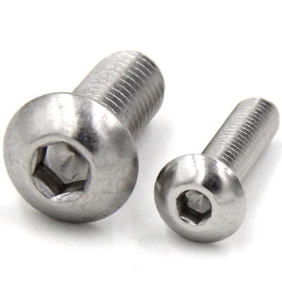 China Pan Stainless 316 Steel ISO7380 Hex Socket Knob Head Screw / Pan Head Socket Screw M2 M2.5 M3 M4 M5 M6 for sale