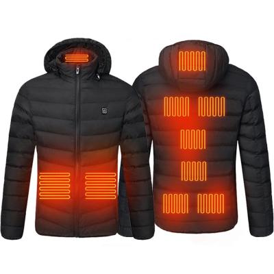 China USB Windproof Winter Outdoor Heating Shirts 8 Area Sports Coat Thermal Clothing Warm Heated Jacket for sale