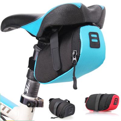 China Waterproof Activites Outdoor Nylon Bike Storage Seat Recycling Tail Saddle Accessories Pouch Bag Bicycle Bag Rear Saddle Bag for sale