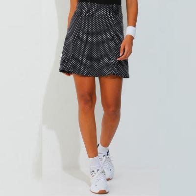 China Viable Custom Wholesale Womens Pocket Golf Casual Black Printed Inner Short Skirts Hot-selling for sale