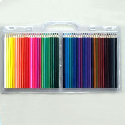 China For Professional Artist Colored Pencil 50 Packs in PVC Case Promotional Colored Pencils for sale