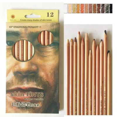 China For the Artist Professional 12 Colored Soft Pastel Pencils for the Artist for sale