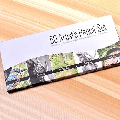 China Art Pencil Set 50 PC Artist Sketching Coloring Pencil/Art Pencil Set for sale