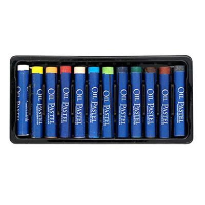 China Non-Toxic Custom Artist 12 Pc Oil Pastels In Paper Box Kid Wax Crayon Shandong, China for sale