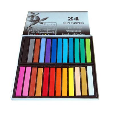 China For Painting and Drawing Non-Toxic Square Chalk Pastel, Soft Pastel 24 Pack Assorted Color for sale